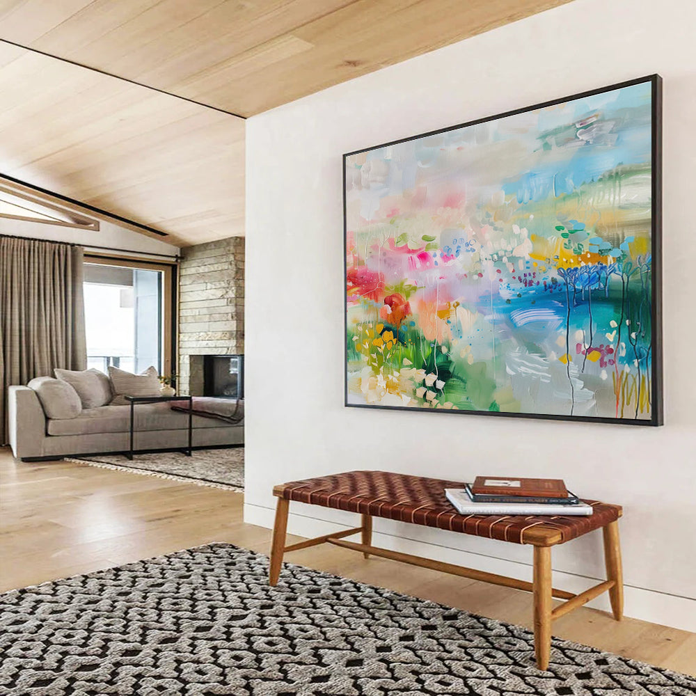 Massive Abstract Canvas for Entryway & Office DKH480