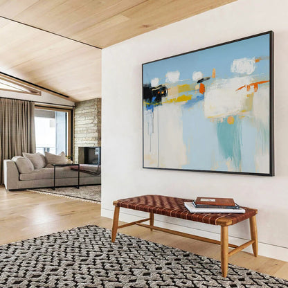 Hushed Large - Format Abstract Painting for Entryway & Bedroom LargeART1757