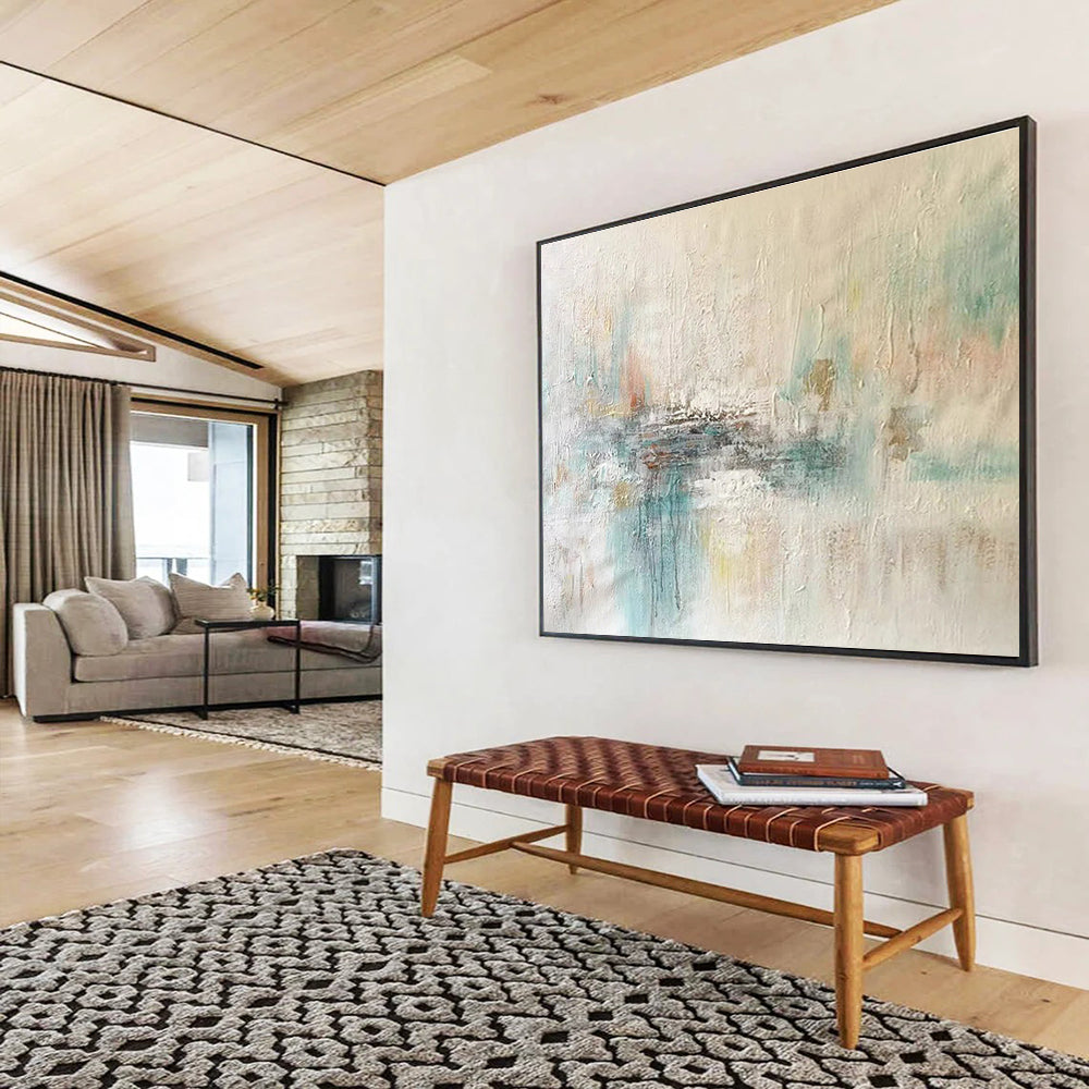“Stellar Impulses” Massive Abstract Painting for Entryway & Office DKH290