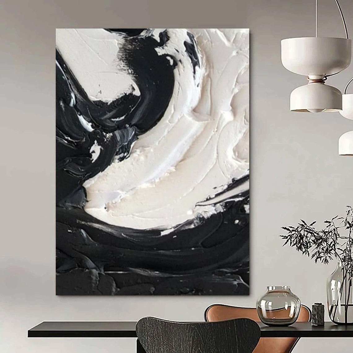 Big-Size Custom Abstract Paintings for Dining Room & Bar DTP385