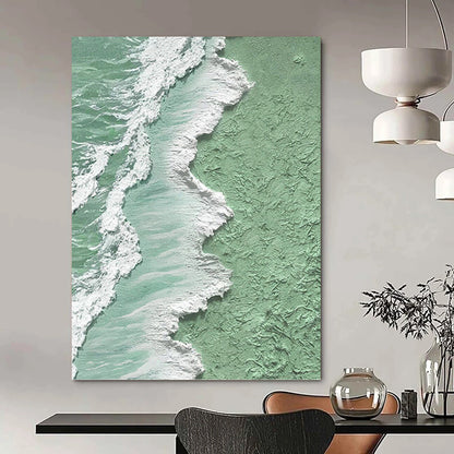 Titanic - Sized Hand - Painted Custom Abstract Enigma (with Diverse Textures), for Living Room and Hotel DKH1505