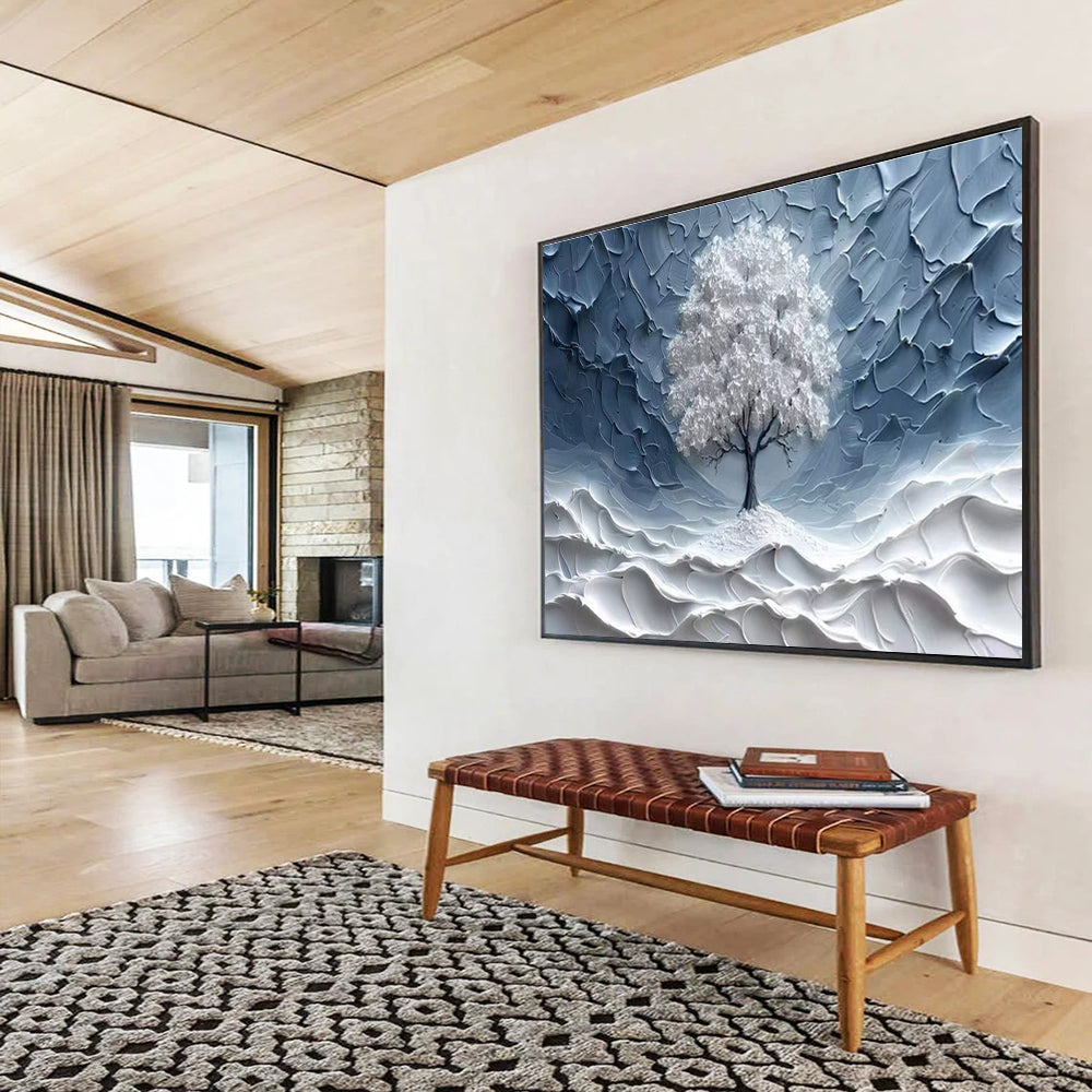 Transformative Original Colossal Textured Hand - Painted Abstract Artwork for Complete Redesigns DKH829