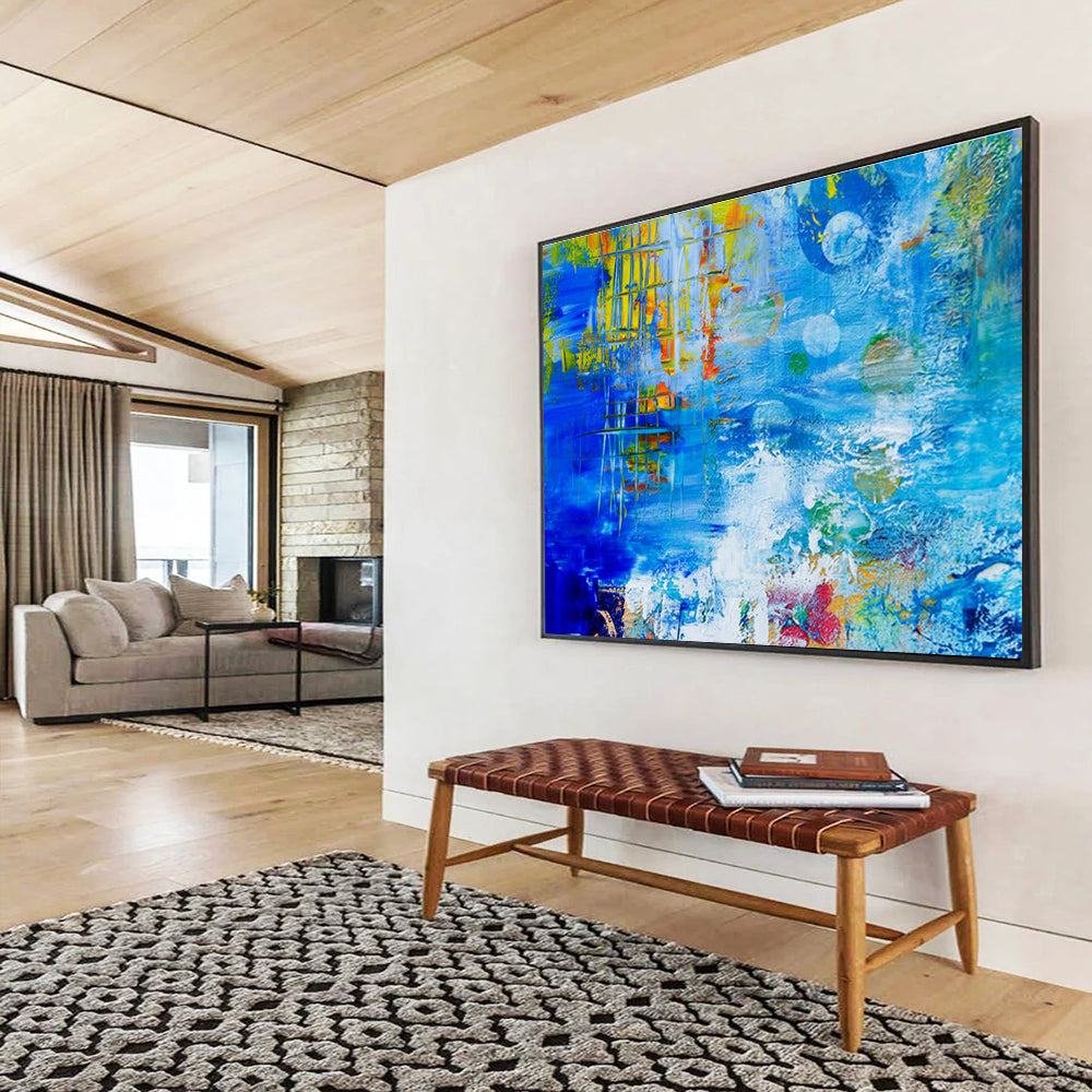 Gigantic Abstract Artwork for Living Room & Dining Room DKH439