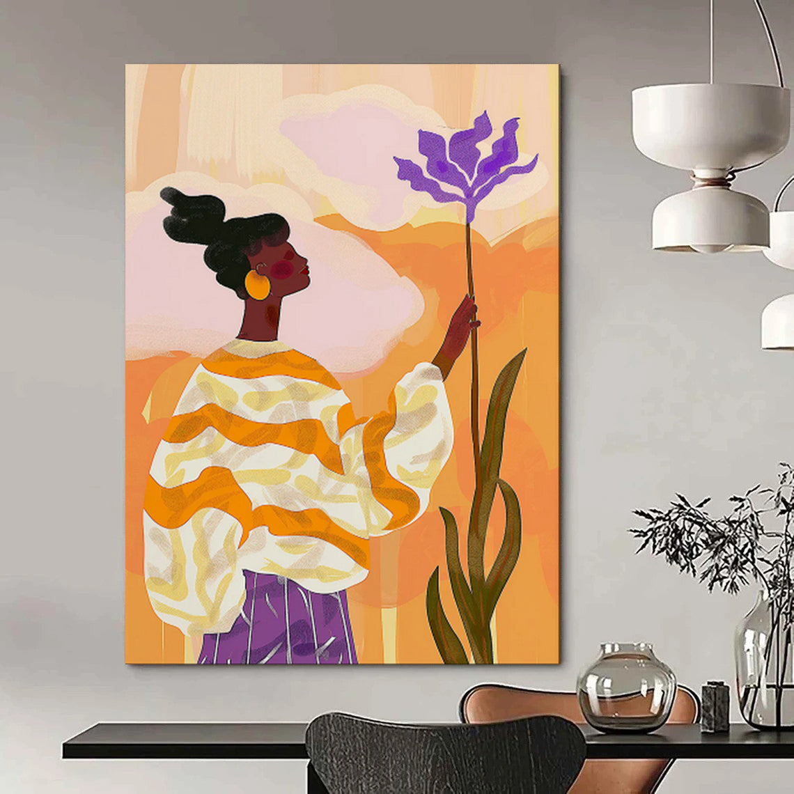 Textured & Rustic Abstract Canvas Art for Dining Room & Bar LargeART2039