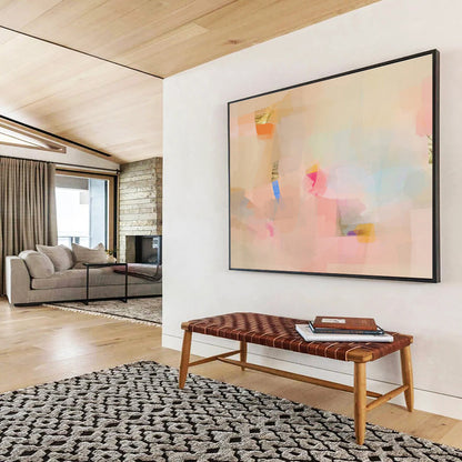 Personalized Oversized Abstract Mural for Wellness Center DKH033