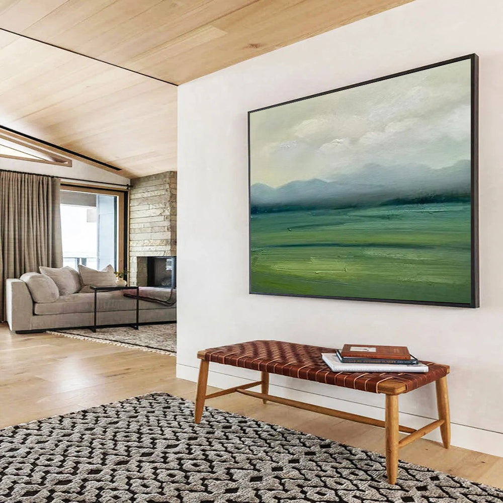 Hushed Large - Format Abstract Painting for Entryway & Bedroom LargeART1785
