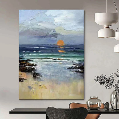 Large-Scale Textured Abstract Wall Art for Bedroom & Meditation Room LargeART2115