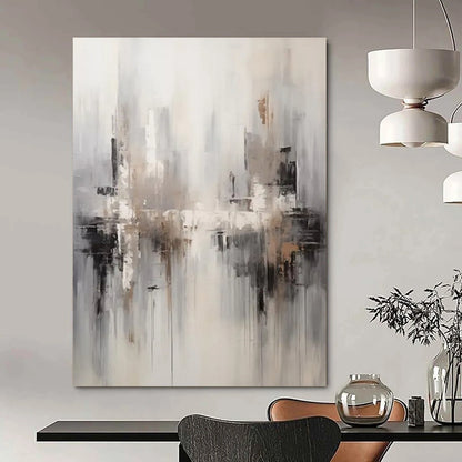 Pine Needle Path: Mammoth Hand - Painted Custom Abstract Work for Hallway and Bedroom DTP122