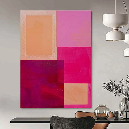 Custom Hand-Painted Abstract Mural for Dining Room & Hotel LargeART1480
