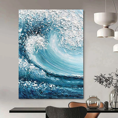 Large Custom Abstract Paintings: Textured Beauty for Office & Bar DTP322