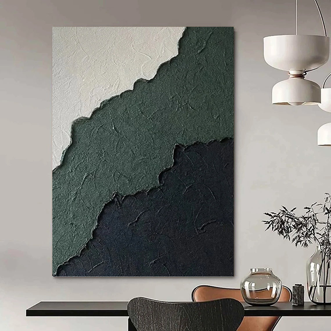 Gigantic Hand - Painted Textured Abstract Painting for Club & Lounge DKH1218