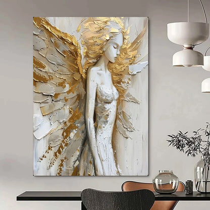 Hand-Painted Large-Scale Textured Abstract Wall Art for Bedroom & Kids' Room LargeART2138