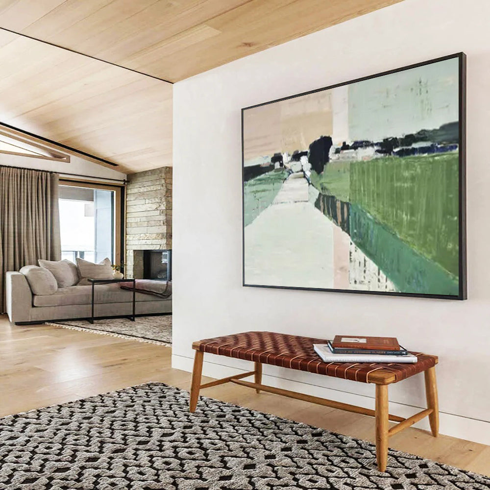 Colossal Hand-Painted Abstract Canvases for Bedroom & Bar LargeART1541