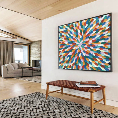 Fluid Abstract Canvas Art for Living Room & Dining Room LargeART1743