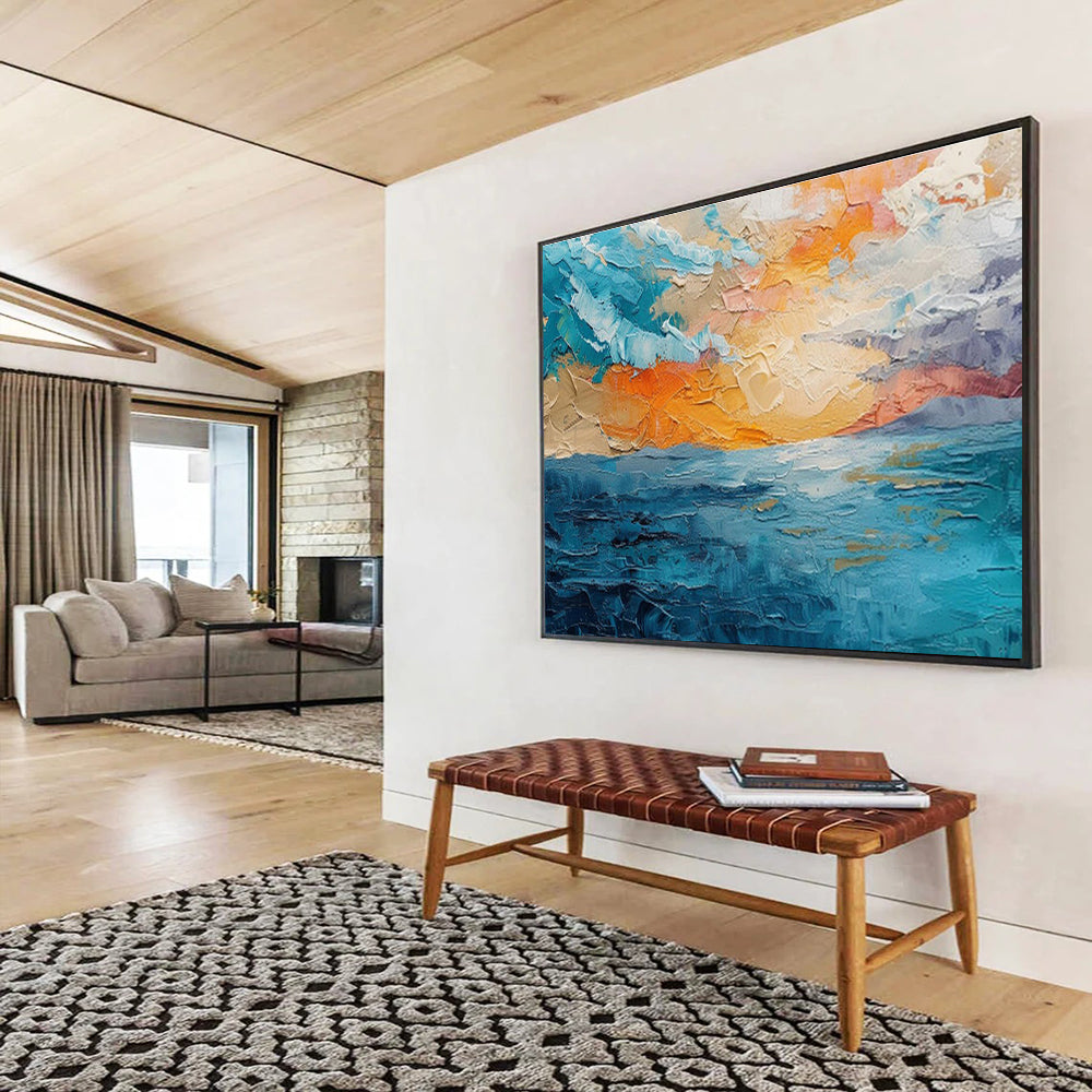 Colossal Textured Abstract Wall Decor for Office & Bar DKH503