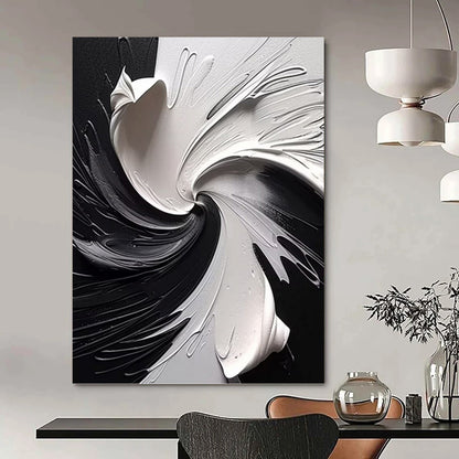 Extra - Vast Hand - Painted Custom Abstract Painting (with Rich Textures), for Office and Bar DKH1474