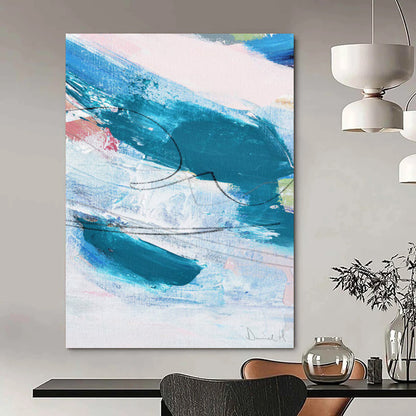 Puckered Textures: Immense - Scale Custom Abstract Creation for Bedroom and Office DTP151
