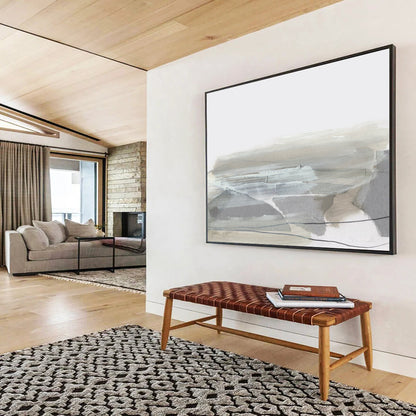 Minimalist Gray Landscape - Oversized Calm Office Art DLZ130