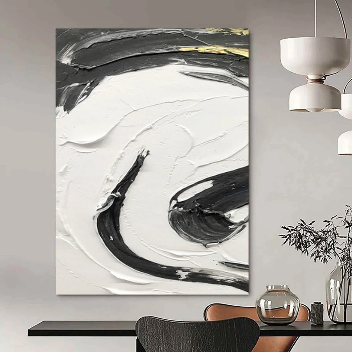 Big-Size Custom Abstract Artworks for Hotel & Entryway DTP378