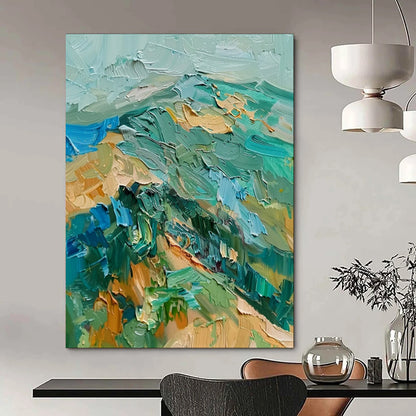 Oversized Custom Hand-Painted Abstract Art for Living Room & Bar LargeART1938