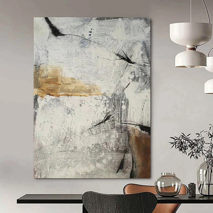 Custom Hand-Painted Abstract Masterpieces for Hotel & Entryway DTP338