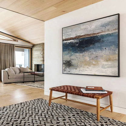 “Rhythmic Reverie” Colossal Abstract Artwork for Dining Room & Bar DKH288