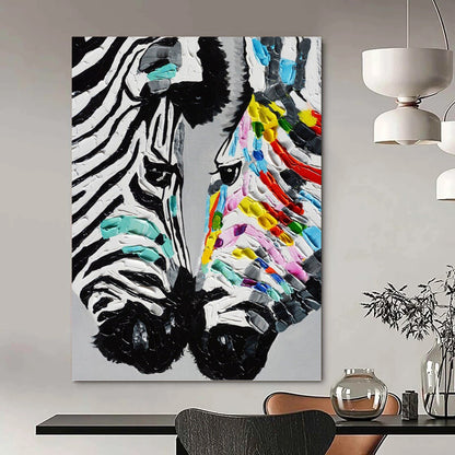 Vast - Sized Vertical Hand - Painted Custom Abstract Requiem (with Dynamic Textures), for Office and Dining Room DKH1545