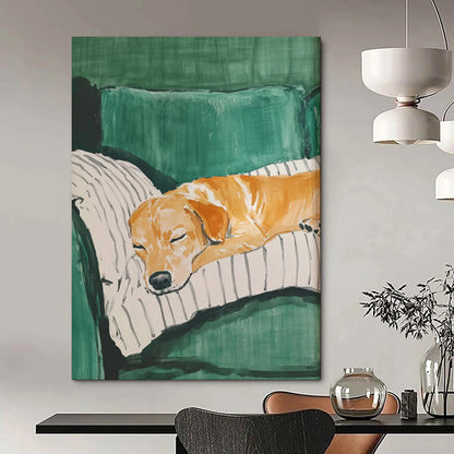 Exuberant & Colorful Abstract Canvas Art for Dining Room & Living Room LargeART2032