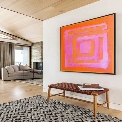 Oversized Abstract Canvas for Office & Dining Room DKH368