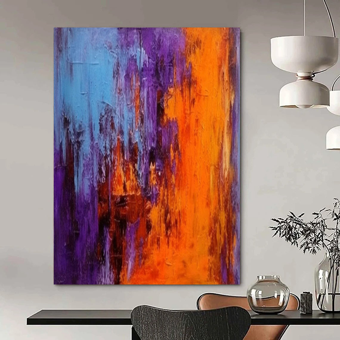 Immense - Extent Hand - Painted Textured Custom Abstract Art for Bedroom and Entryway DTP075