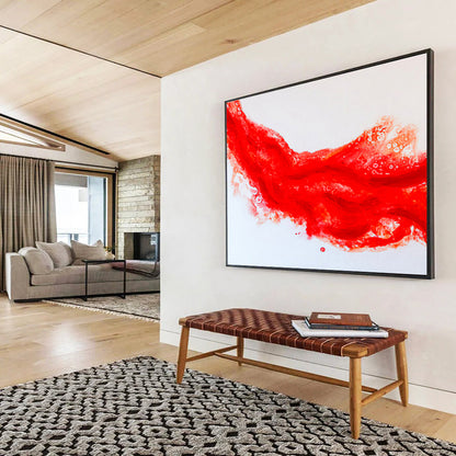 Extra - Large Hand - Painted Textured Abstract Gem for Living Room & Bedroom DKH568