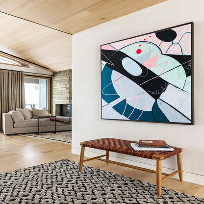 Enormous Hand - Painted Abstract Painting for Bedroom & Hallway DKH549