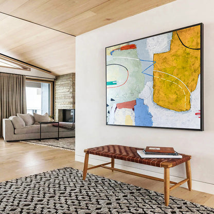 Magnificent Resplendent Grand - Sized Abstract Painting for Entryway & Hotel LargeART1809