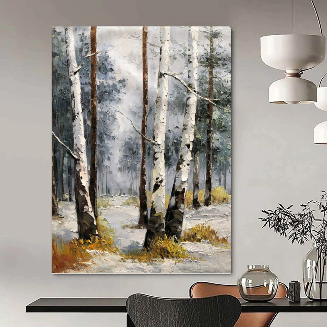 Bold Hand - Painted Textured Abstract Canvas for Entryway & Office DKH1276