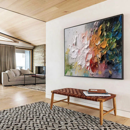 Colossal Hand - Painted Textured Abstract Painting for Decorative Accentuation DKH700