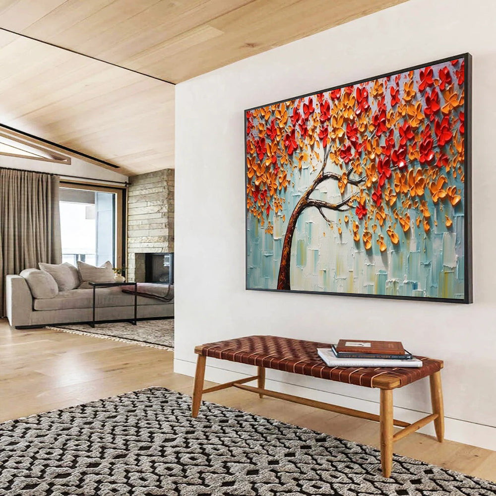 3D Autumn Tree Art - Textured Living Room Showstopper DLZ168