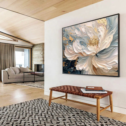 Large - Scale Hand - Painted Textured Abstract Painting for Aesthetic Enhancement DKH682
