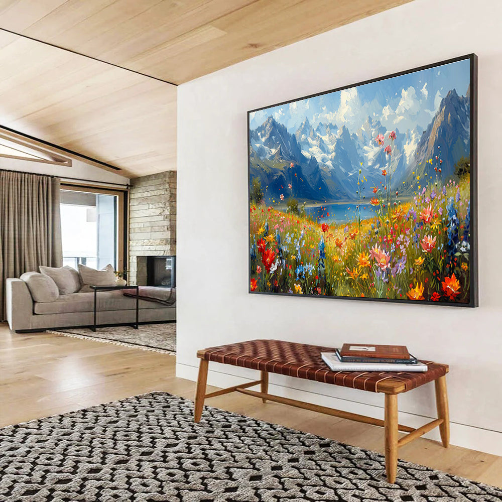 “Form Odyssey” Oversized Abstract Art for Office & Dining Room DKH256