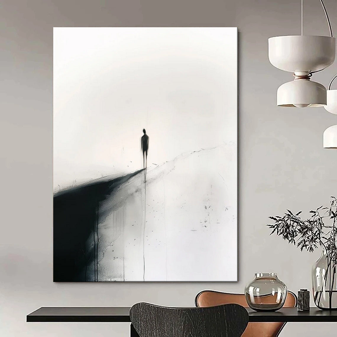 Hand-Painted Bespoke Abstract Canvas for Dining Room & Hallway LargeART1931