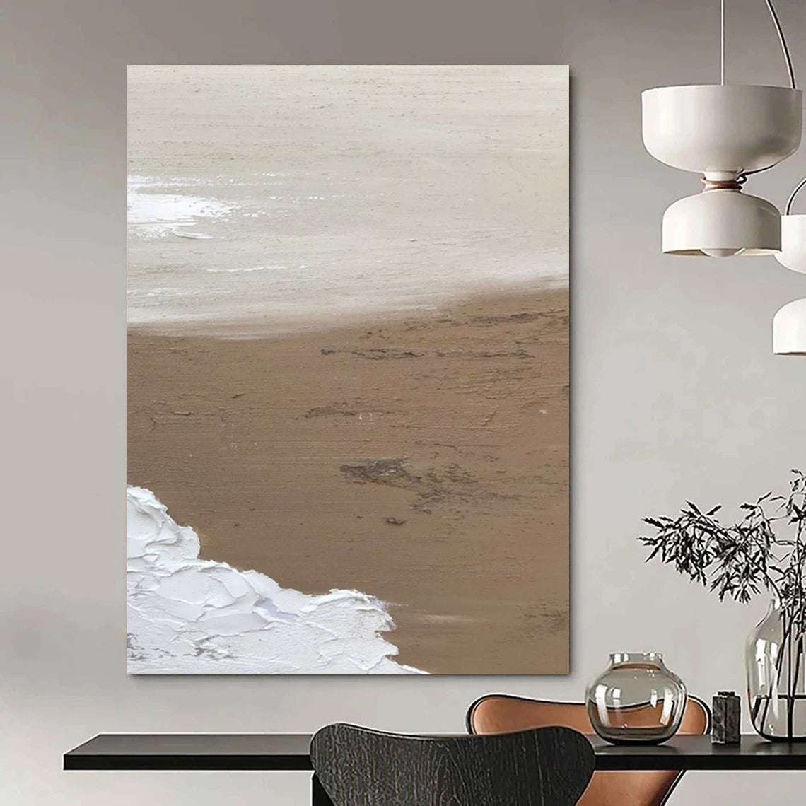 Handmade Big-Size Abstract Creations for Bedroom & Office DTP375