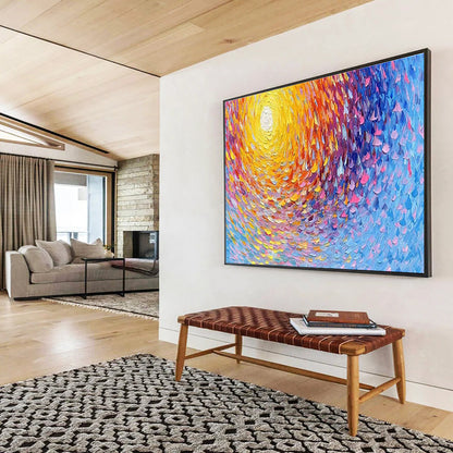 Inviting Large Abstract Canvas for Bar & Entryway DKH881