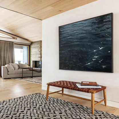 Dark Ocean Waves - Dramatic Coastal Living Room Art DLZ263