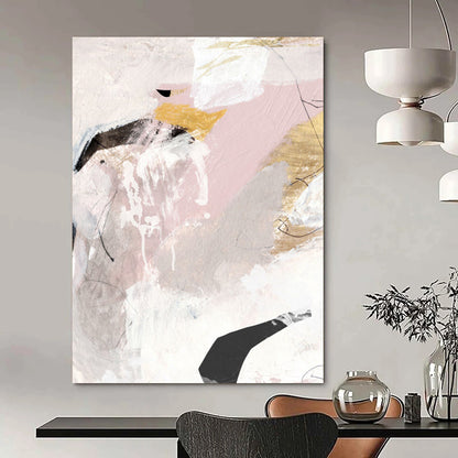 Giant Hand-Painted Custom Abstract Artworks with Textured Surfaces DTP188
