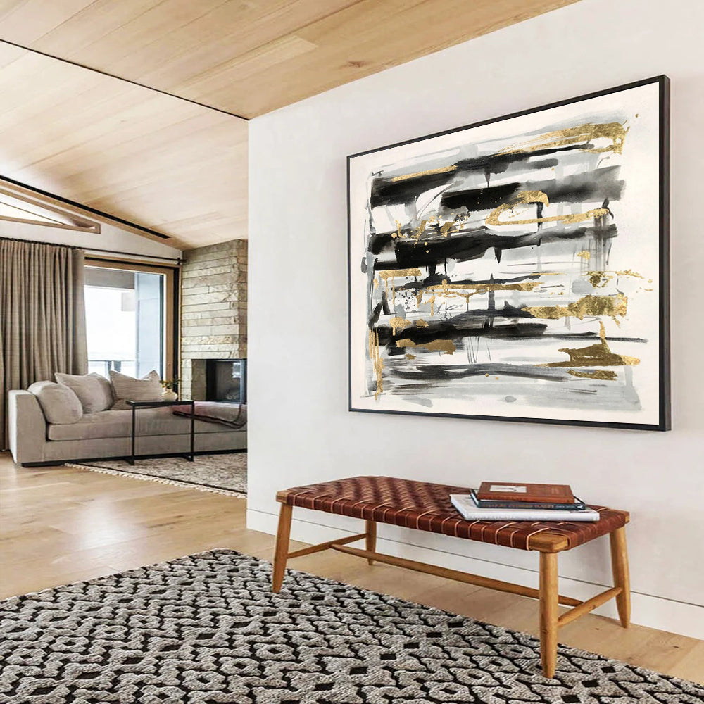 Enchanting Original Extensive Textured Hand - Crafted Abstract Artwork for Dreamy Decor DKH846