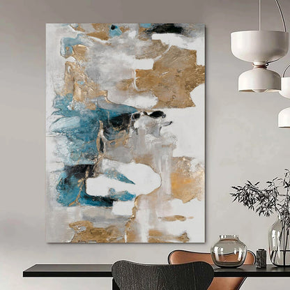 Gigantic-Scale Hand-Painted Abstract Wall Murals for Living Room & Art Gallery Nook LargeART2245