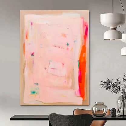 Custom Hand-Painted Abstract Mural for Living Room & Office LargeART1828