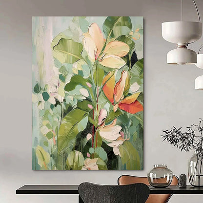 Luminary Trails: Oversized Hand - Painted Textured Custom Abstract Painting for Bedroom and Office DTP083