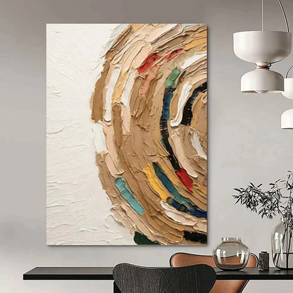 Breathtaking Hand - Crafted Textured Canvas Art for Hotel Lobby & Living Room DKH1118