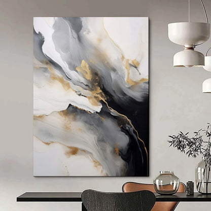 Classic Textured Abstract Wall Art for Dining Room & Library LargeART2066