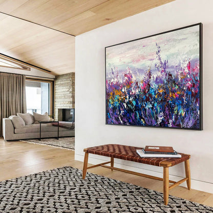 Giant Hand-Painted Abstract Canvases for Dining Room & Hotel Lobby LargeART1531